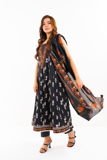 Alkaram Studio SS-50-1-24 Black Spring Summer Collection Online Shopping